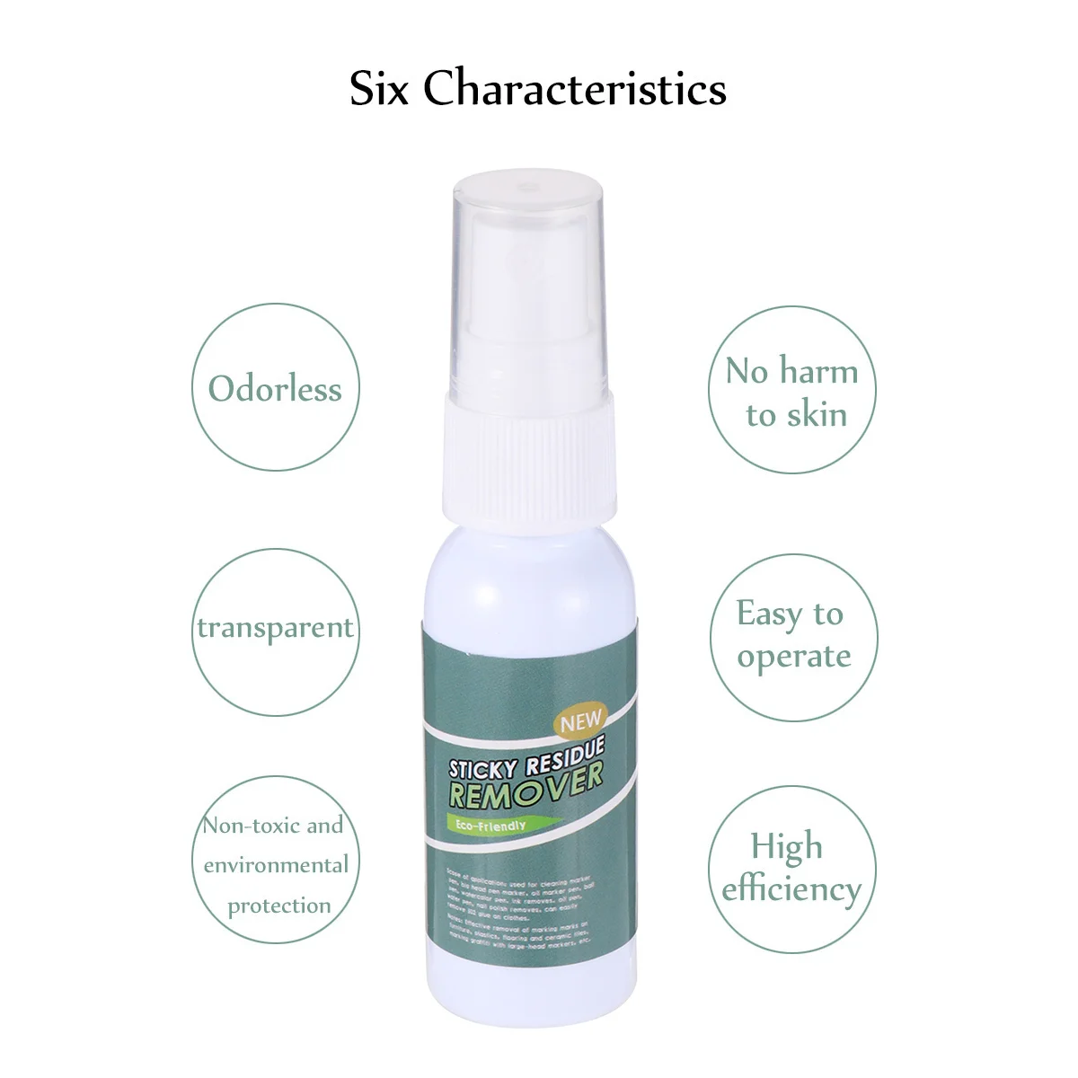 

1 Bottle of 30ml Sticky Residue Cleaner Sticky Residue Remover Glue Cleaning Spray for Car Workshop Glass Wall Cleaning