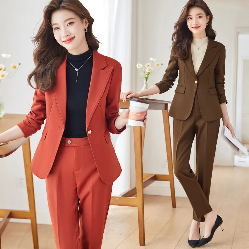 

Business Suit Women's Autumn 2023 New Dignified Goddess Fan High-End Overalls Formal Wear Small Business Suit Coat