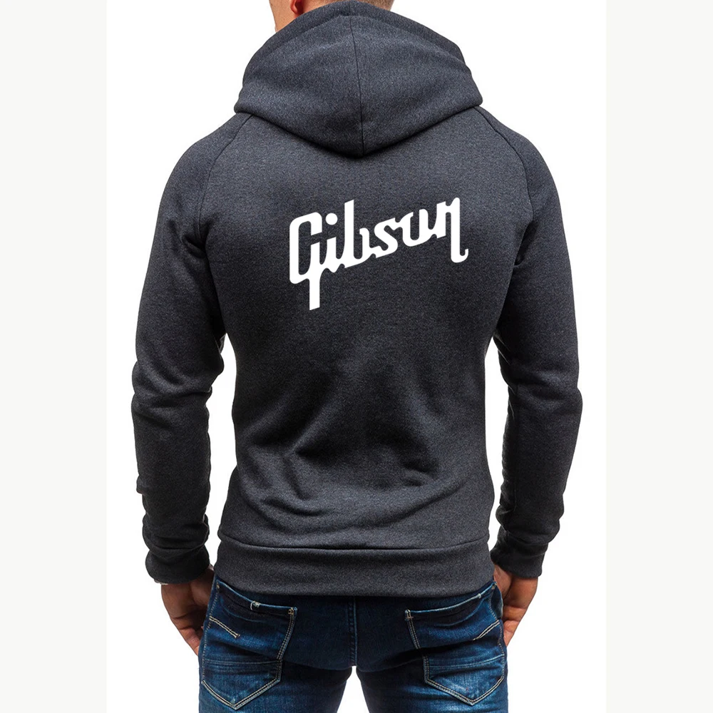 Gibson's new men's sweatshirts for autumn, winter and spring of 2023 are street-mounted with four-color zippered hoodies and men