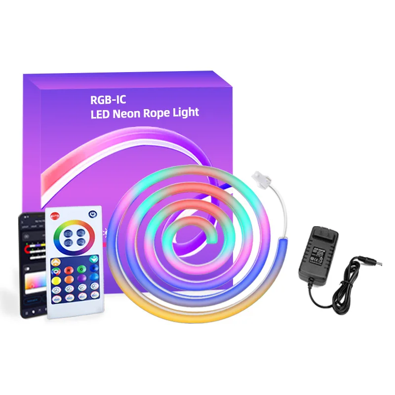 5metersrollRGBWS2812ICLEDNeonStripDreamColorBluetoothMusic