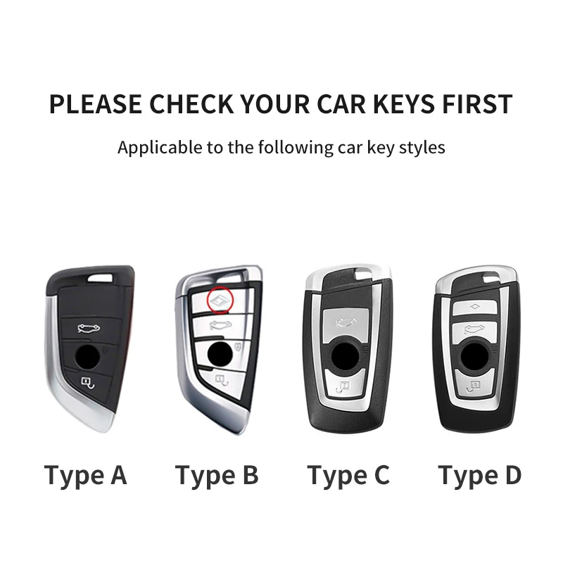 Premium Leather Car Key Fob Case Cover