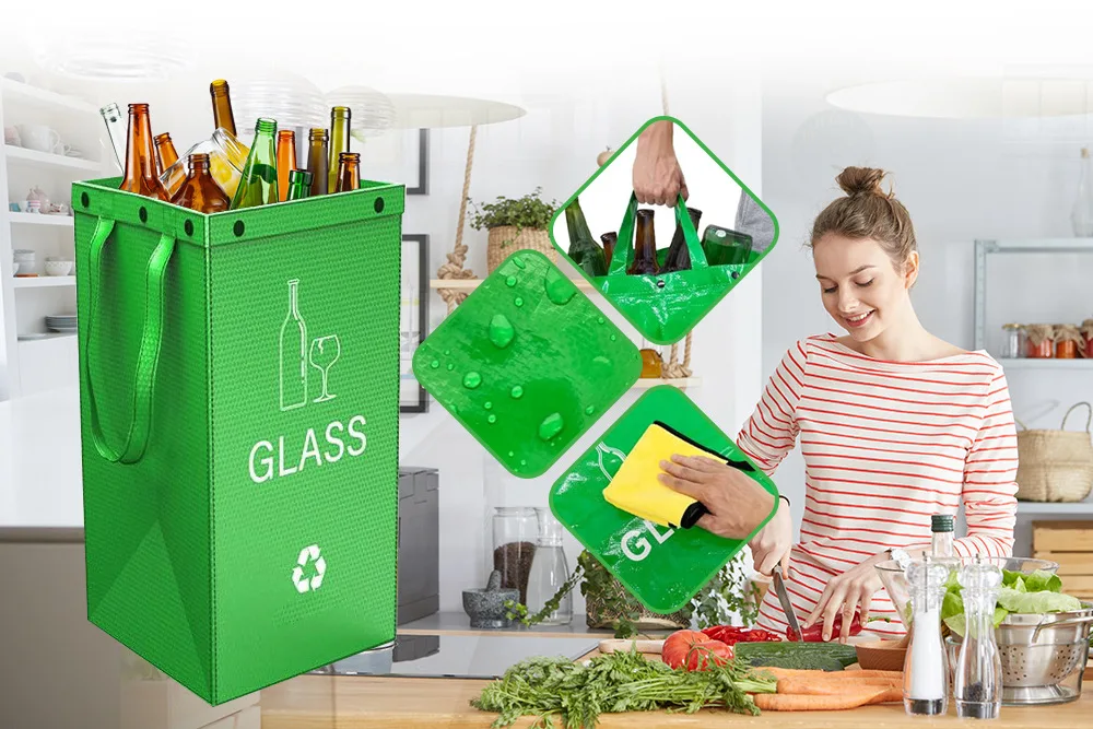 Description Picture 2 of itemHandheld Trash Bag Waterproof Color Film Covered Sanitation New Foldable Trash Can Hotel Property Outdoor Camping Waste Sorting