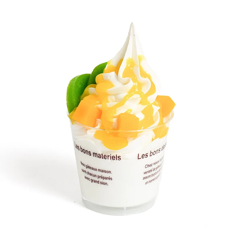 Dessert Shop Sundae Simulation Ice Cream Model Simple Design Photography Decoration Home Furnishings Fake Bran Cups Food
