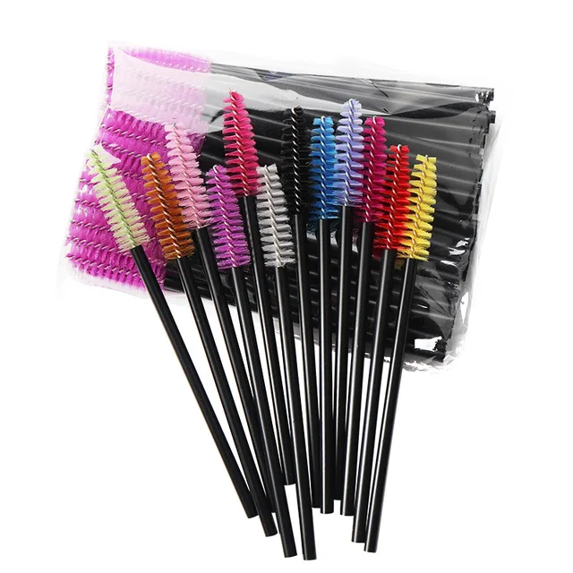 Brosses à cils jetables en cristal, baguettes de Mascara, applicateur, en diamant, outils de maquillage pour femmes, 50 pièces