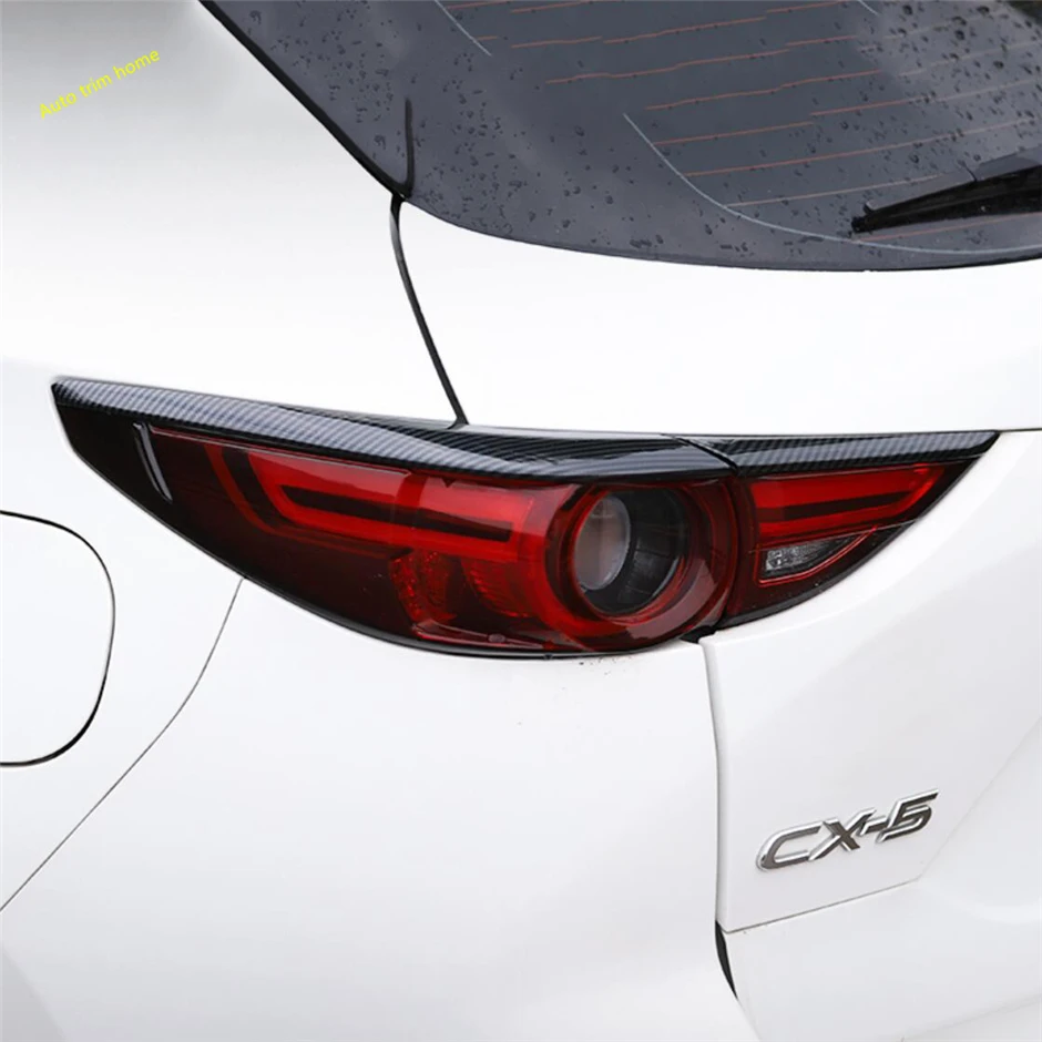 For Mazda Cx-5 Cx5 2017 - 2021 Carbon Fiber Look / Chrome Car Headlight Eyebrow Cover Trim Rear Lamp Eyelid Exterior Accessories 5 For Mazda Cx-5 Cx5 2017 - 2021 Carbon Fiber Look / Chrome Car Headlight Eyebrow Cover Trim Rear Lamp Eyelid Exterior Accessories 5