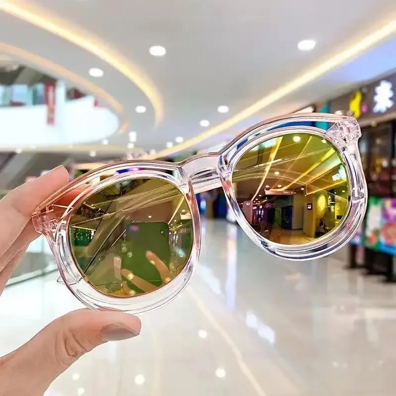 Fashion Girls Boys Cute Small Sunglasses Outdoor Sun Protection Children Lovely Vintage Sunglasses Protection UV400