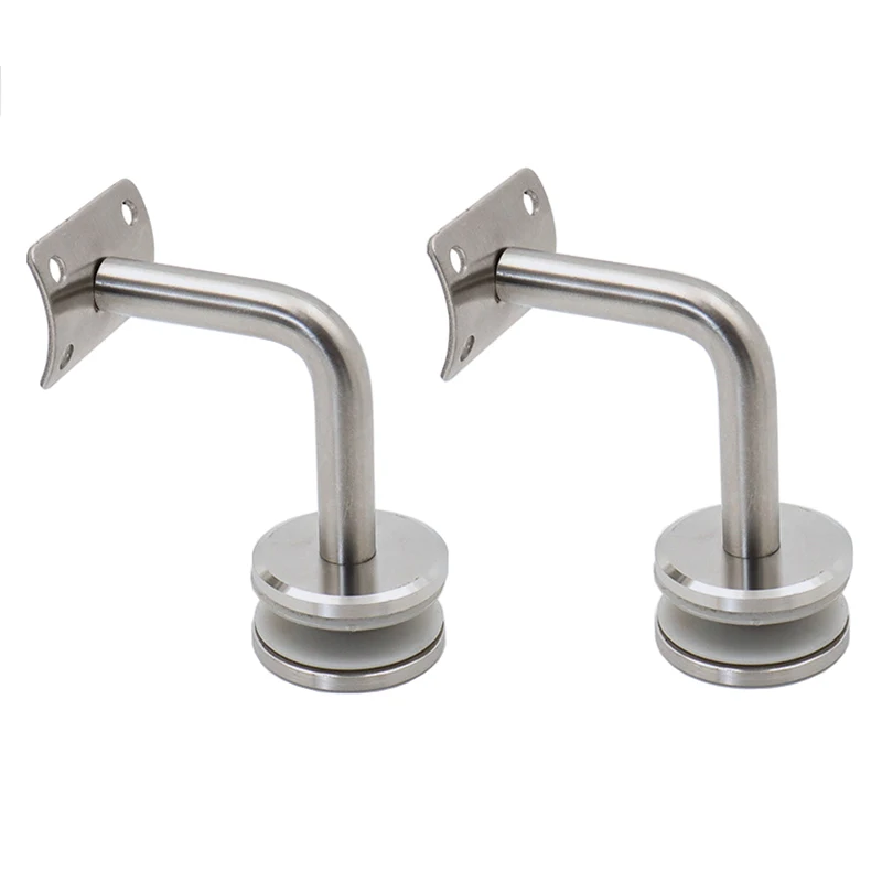 Suporte de Parede de Corrimão Braçadeira de Vidro Combinação Sólida Suporte de Fixação de Escada Peça de Hardware Doméstico Aço Inoxidável