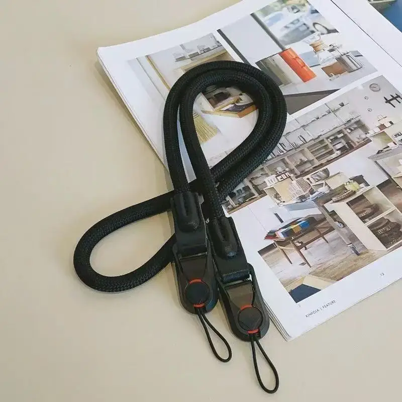 조정 가능한 퀵 릴리스 카메라 스트랩 니콘 캐논 후지용 DSLR 미러리스 카메라용 내구성 있는 폴리아미드 등산 로프