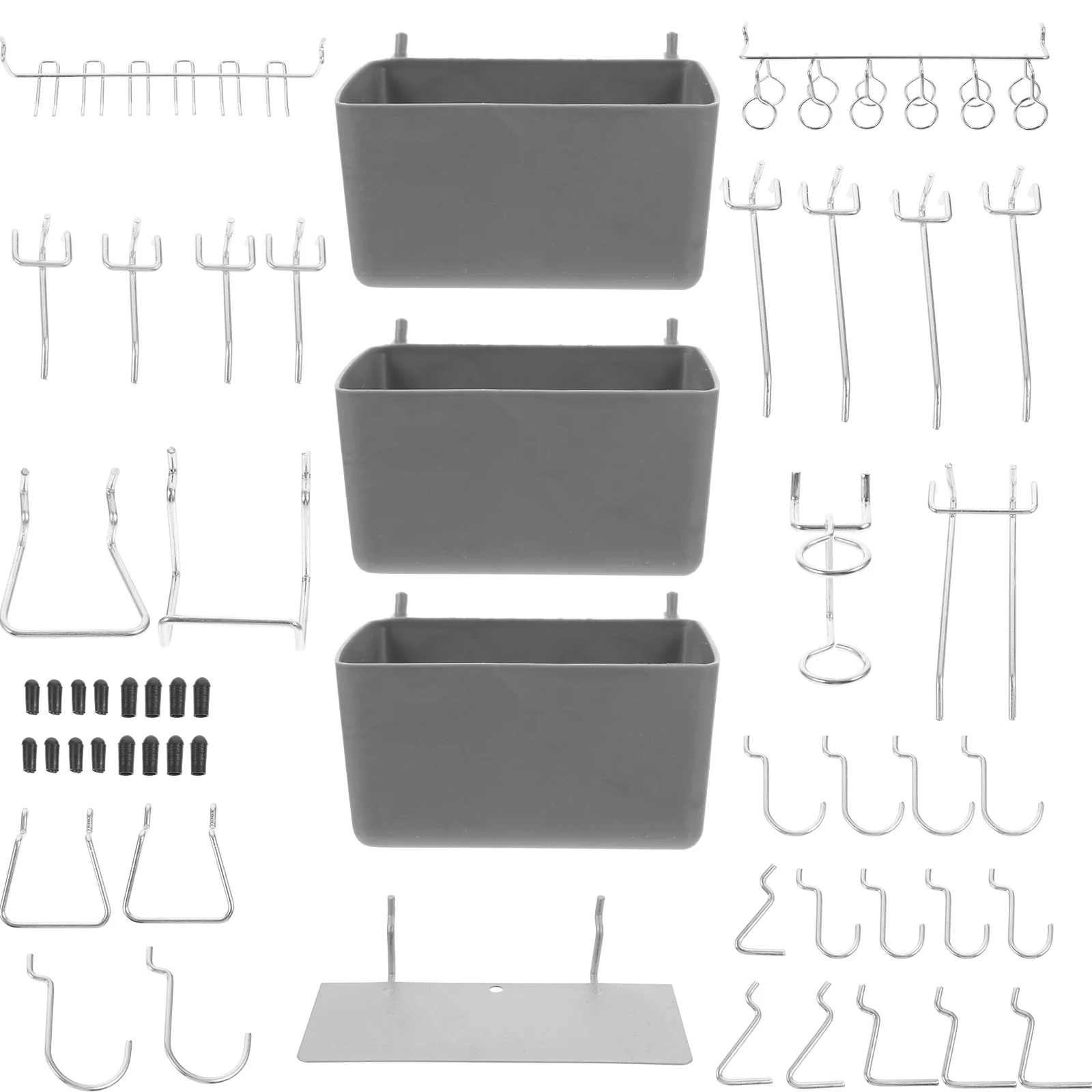 

140 Pcs Nail Board Hook Peg Garage Pegboard Ordinary Hooks Kits Utility Abs for Shop Hanging Tools Accessories