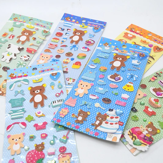 Adorable Rilakkuma Bear Kawaii Stickers for Scrapbooking & DIY Journals