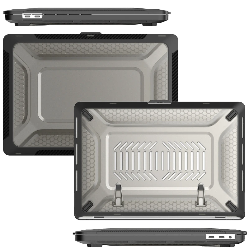 Capa de Proteção de Absorção de Choque Capa Dura para Serviço Pesado com Fold Kickstand Capa para Macbook Pro 16 2023 2023 A2141 - Imagem 4