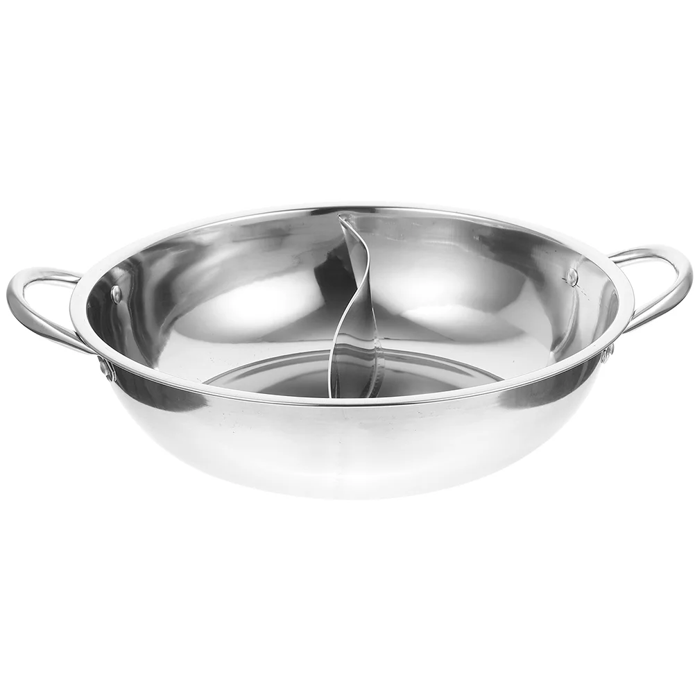 

Hot Pot Divider Lid Stainless Steel Shabu Shabu Pot Induction Cooktop Gas Stove Kitchen Cooker