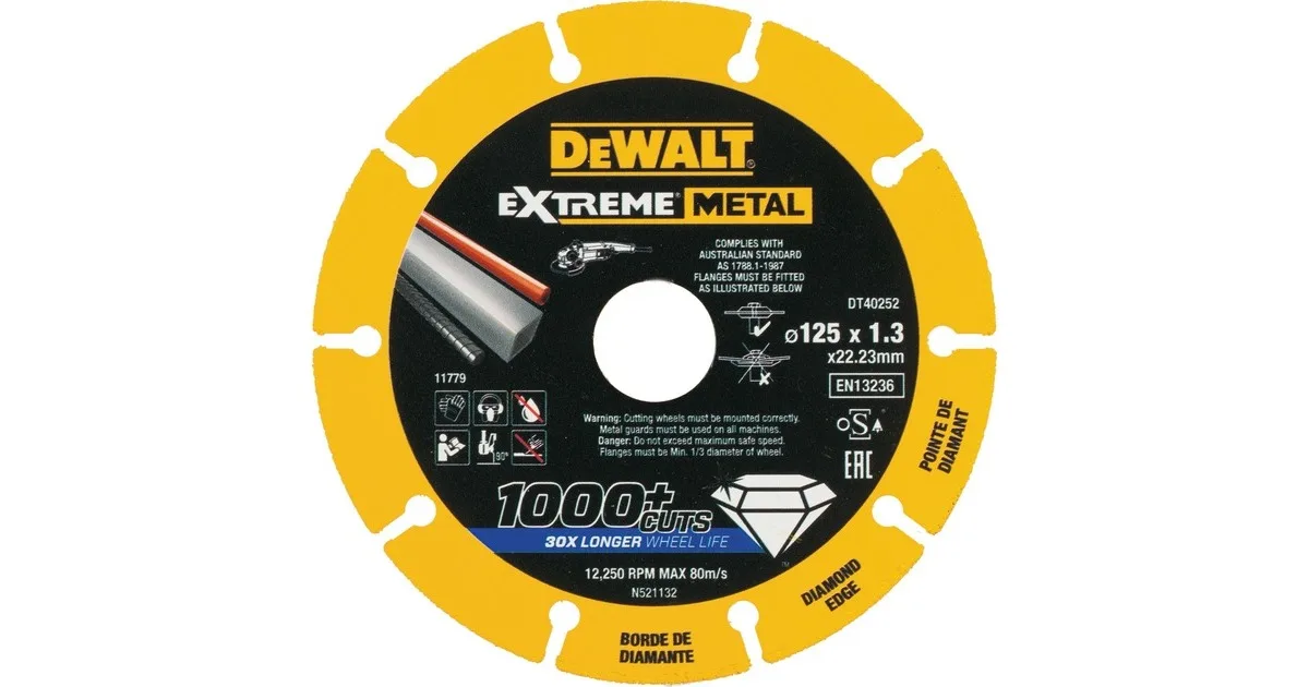 DEWALT DT40252 125mm Diamond Metal Cutting Wheel 