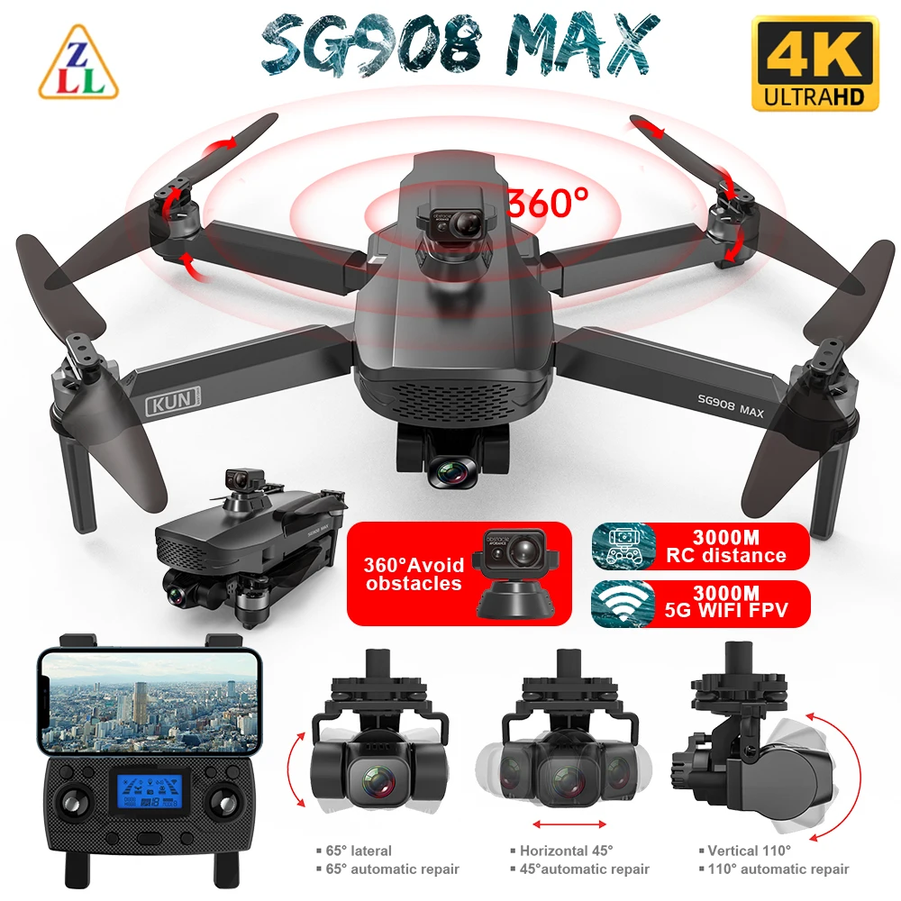 SG908-Max-GPS-Dron-4K-Profesional-3-Axis-Gimbal-HD-Camera-5G-Wifi-FPV ...