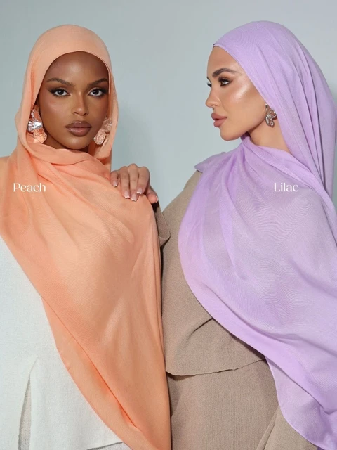 106994-bf9d1b.jpg Mini Hijab Modal avec sous-bonnet – Ensemble Basique Extensible, Foulard Fin et Respirant, Protection Solaire, Voile 165*50cm