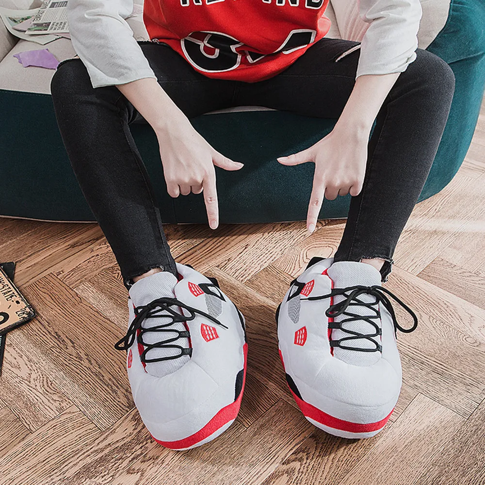 Iconic Comfort: Unisex One-Size Jordan OG Red 1 Sneaker Slipper – OLM