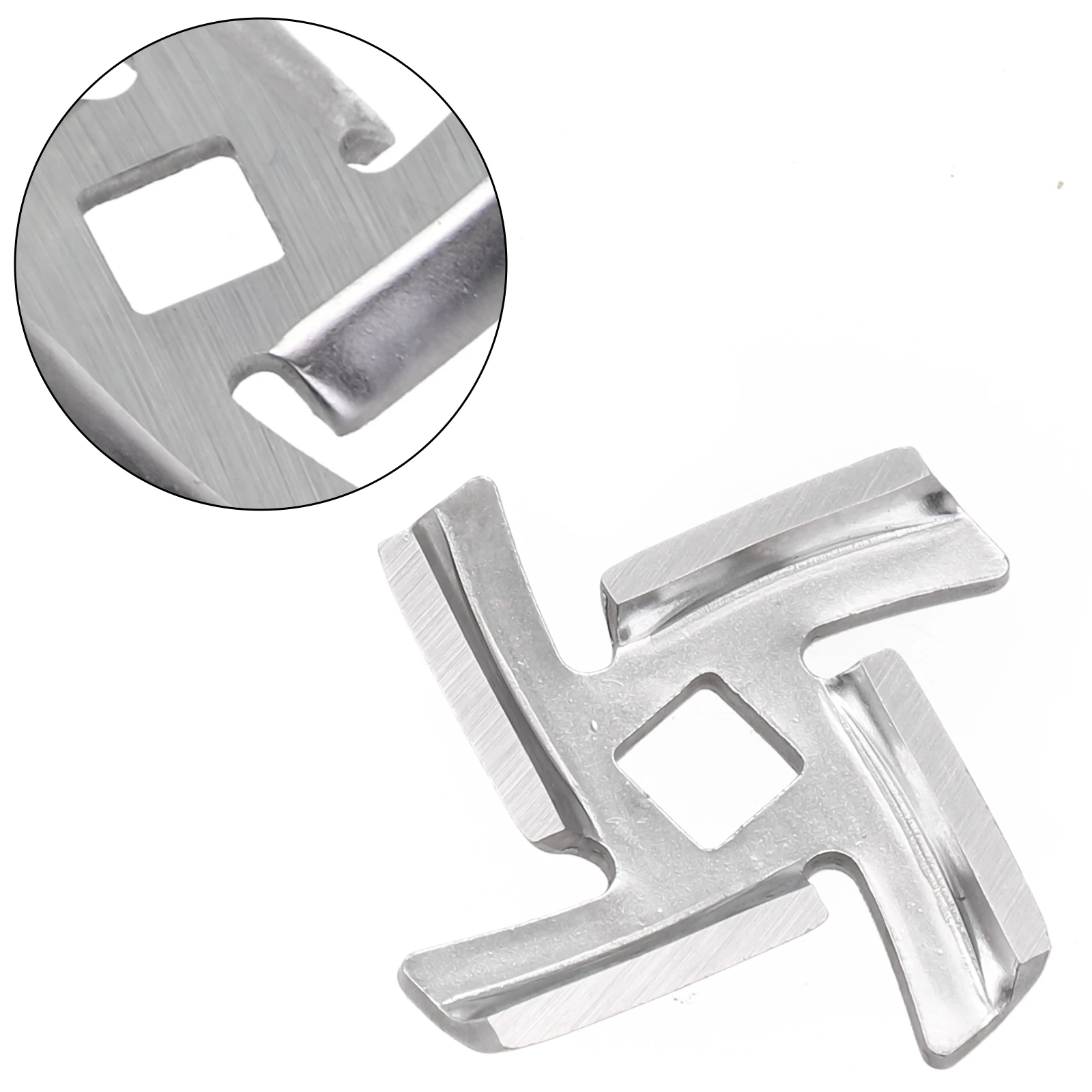 

1/3PCS Stainless Steel Inner Hole 8mm Meat Grinder Parts Blade For MGB Series Meat Grinder Replacement Accessory Blades