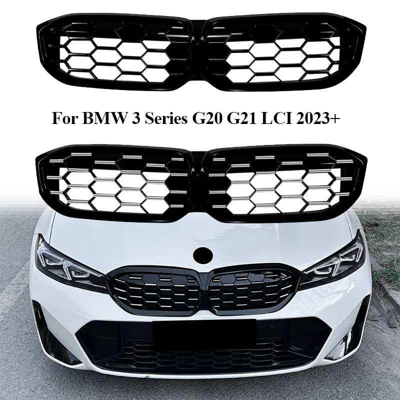 Upgraded to a Luminous LED Grill Car Front Facelift Grill For BMW G20 G21 M-Pack 320i 330i M340i xDrive 2019-2022 Car Body Kits - 34