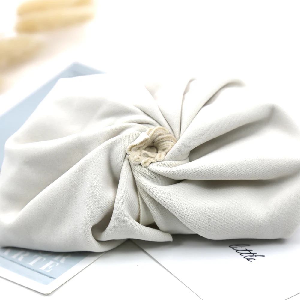 6 개/몫  터번 모자 솔리드 가짜 캐시미어 모자 겨울 따뜻한 비니 보닛  소년 소녀 병원 Headwraps