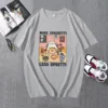 MORE SPAGHETTI LESS UPSETTI Printed T-shirt Cute Cat Again Eating Pattern Kawaii Top Italian Lover Short Sleeve Graphic Shirts 3