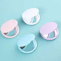 1 PC แบบพกพากระเป๋าพับแต่งหน้ากระจกสําหรับสาวผู้หญิง MINI Pocket Vanity กระจกจัดแต่งทรงผมอุปกรณ์เสริมขายส่ง 4 สี 1