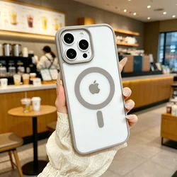 Vibrant Magnetic Wireless Charging Phone Case with Clear Design - iPhone 12 Mini (GRAY)