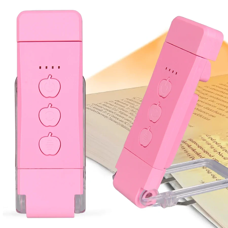 Clip-on Bookmark Book Light With Timer USB Rechargeable Reading Light Mini Led Read Portable Bedside Desk Read Lamp