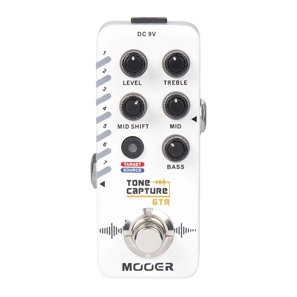 

MOOER Tone Capture GTR Guitar Effect Pedal 7 Preset Slots Switch Between TRUE BYPASS or BUFFER BYPASS Guitar Accessories