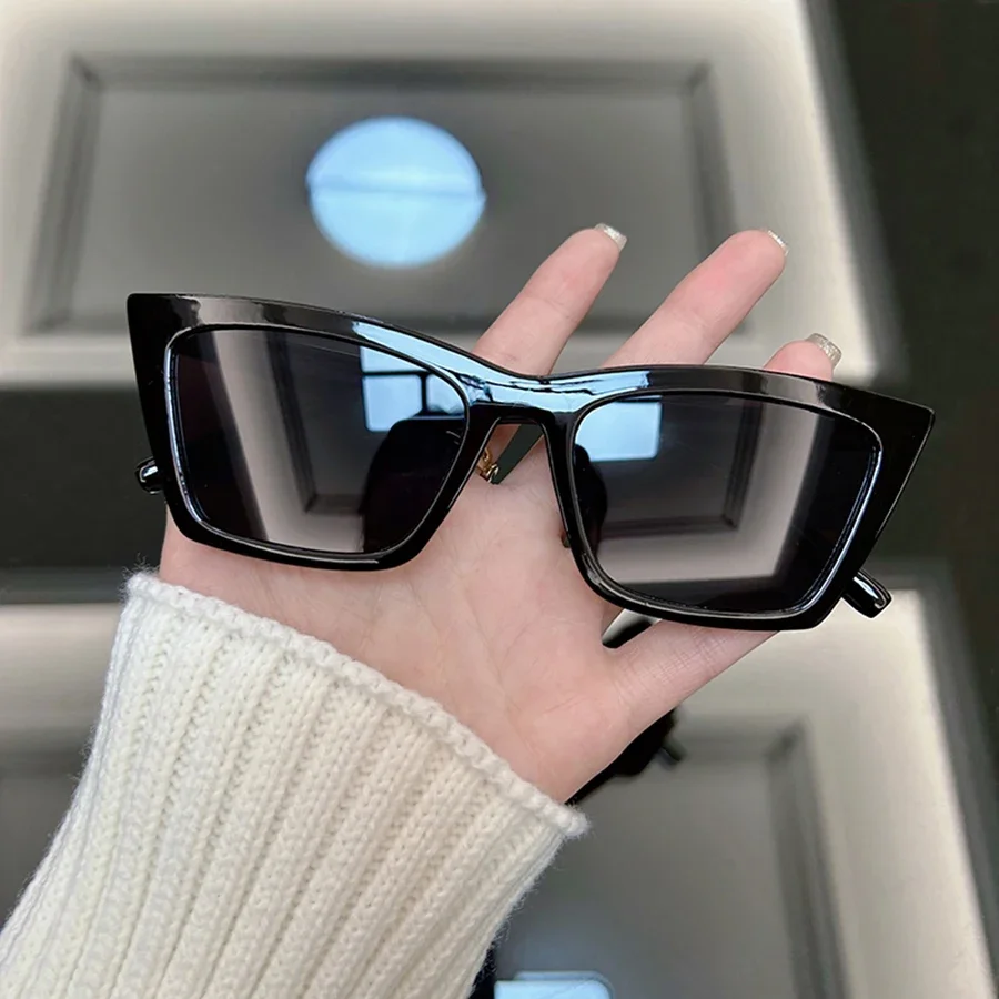 Vintage Cat Eye Sonnenbrille Frauen Männer Retro Sonnenbrille Weiblich Männlich Spiegel Punk Marke Designer Im Freien Mode Oculos De Sol – Detail 3