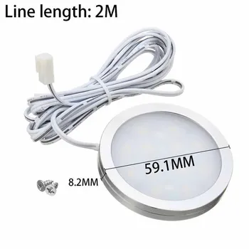 4Pcs 12Volt Under Cabinet Lighting LED Light Kit Warm White For Closet Kitchen Shelf Lamp With Hardwired 2