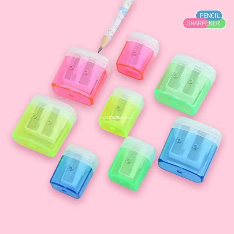 소년 소녀 학생 생일 크리스마스 선물 가방 필러, 더블 홀 숫돌 Dropship에 대 한 12Pcs 단일 구멍 연필 깎이