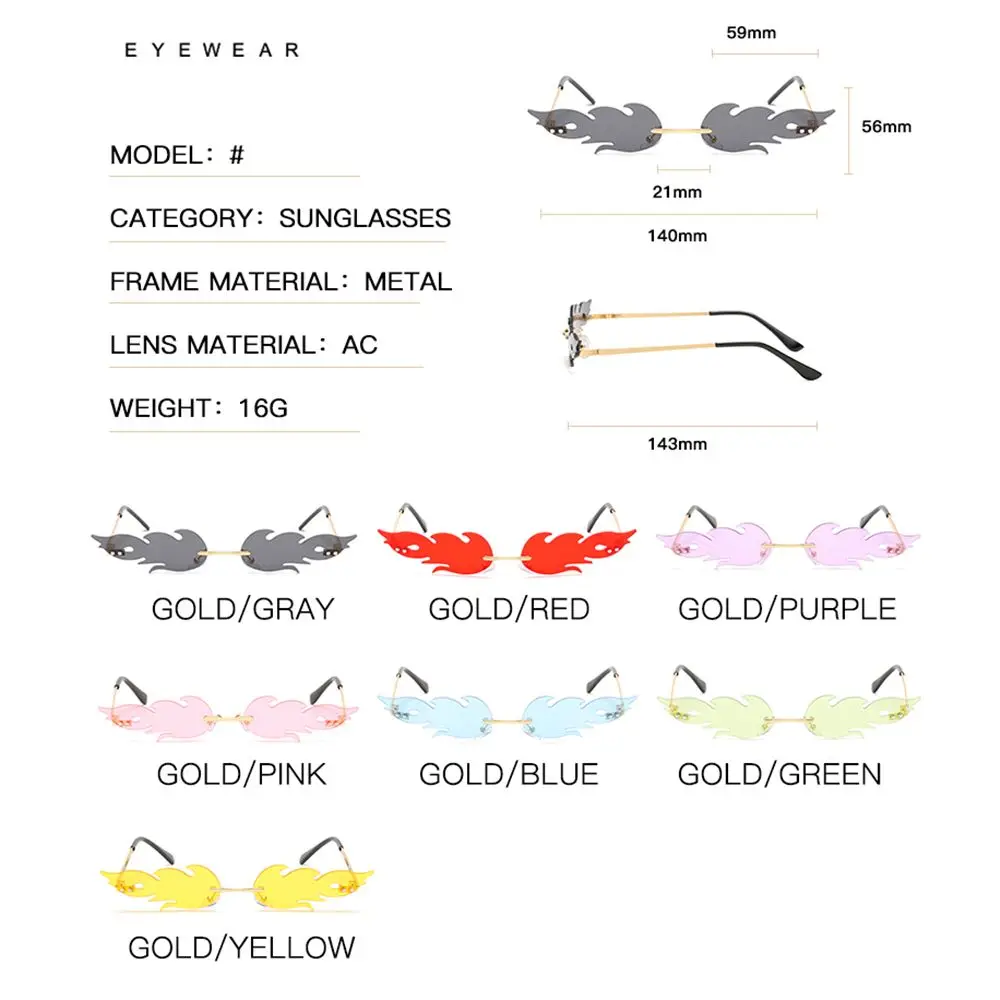 Lunette Flamme Amazon Lunettes De Soleil Flame Sans Monture