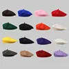 Autumn And Winter Women Wool Berets French Artist Style Warm Hat Retro Plain Beret Solid Color Elegant Lady All Matched Caps 1