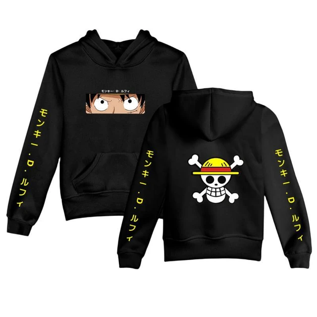 Moda Anime One Pieces Hoodie Niños Sudadera Niños Ropa Niñas