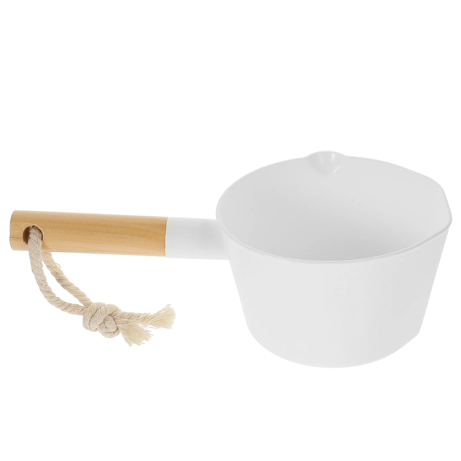 Wooden Handle Long Scoop Plastic Water Ladle Bath Bailer Kitchen Spoon Home Accessories Water Transfer Tool Large Capacity