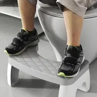 Plastic Toilet Squat Stool Bathroom Accessories Removable 4colors Foot Stool Portable Non-slip Toilet Seat Stool Adult 2