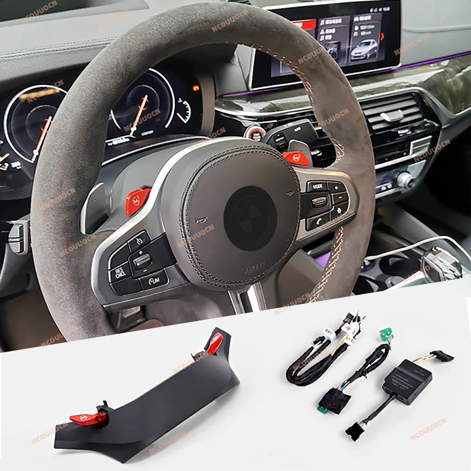 Steering Wheel Switch Module Modified T-shaped Steering Wheel M1 M2 Button Sports Mode Driving Switch Module For BMW G20 22 26 42 30 32 01 02 05 06 08 M3 4 5