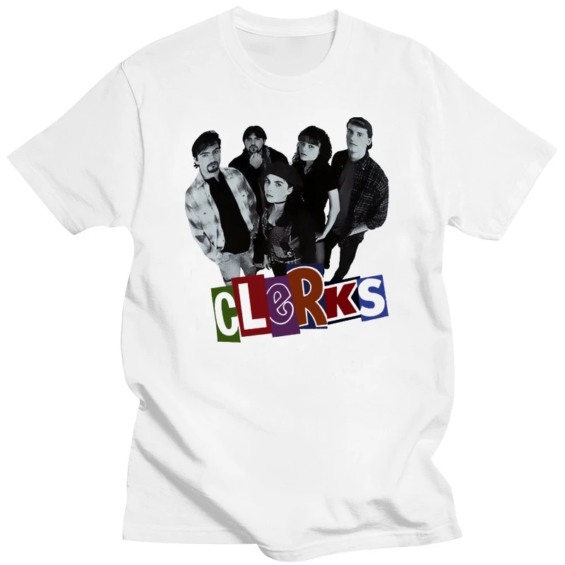 Magliette Magliette T-Shirt Dante E Randal Kevin Smith Jay Silent Bob T-Shirt Spedizione Gratuita