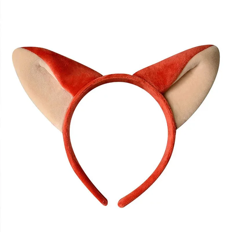 Zootopia Judy Cosplay Bunny Ears Gray Rabbit Plush Ear Simulation Bendable Ears Headband Cute Accessories Gifts Kids