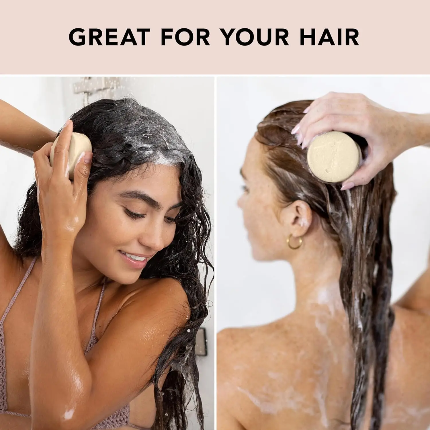2PCS Rice Shampoo and Conditioner Bar for Hair Growth Strengthening