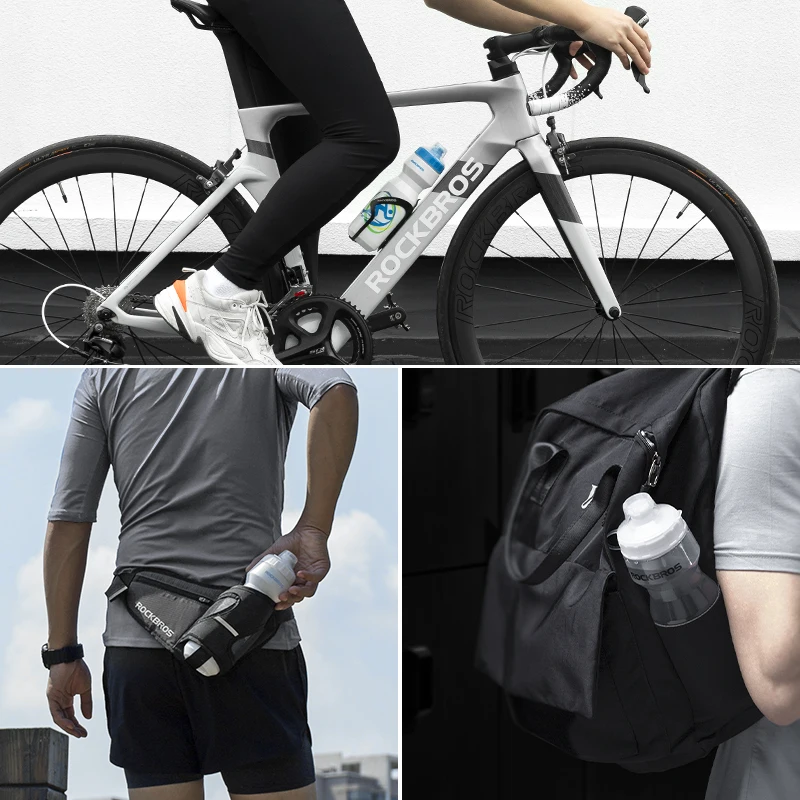 ROCKBROS Bicycle Bottle MTB Road Bike Water Bottle Outdoor Sports Plastic Portable Large Capacity Drink Cycling Water bicycle water bottle