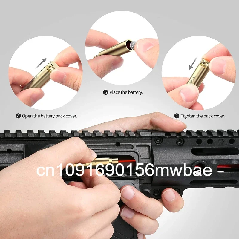 Hunting Red Dot Laser Mira Leizer De Ca&ccedil;a 12 20GA 9mm 223REM 300 WIN MAG Bore Sight 12GA Collimator Scope Training Shooting