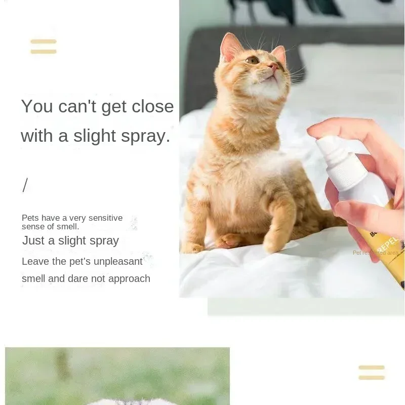 Area Proibita Spray 120ml Previene i gatti da preparare a letto e tirare l'urina spray per urina anti-cane induttore per toilette per cani da interno - immagine 3