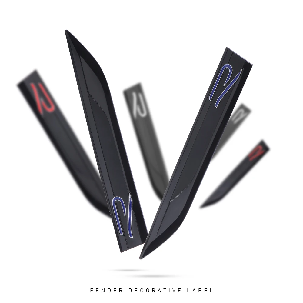 2026 핫 폭스바겐 2개 3D ABS R 스타일링 자동차 펜더 엠블럼 사이드 바디 스티커 (폭스바겐 골프 4 mk5 파사트 b8 b5 VW 샤란 P 용)