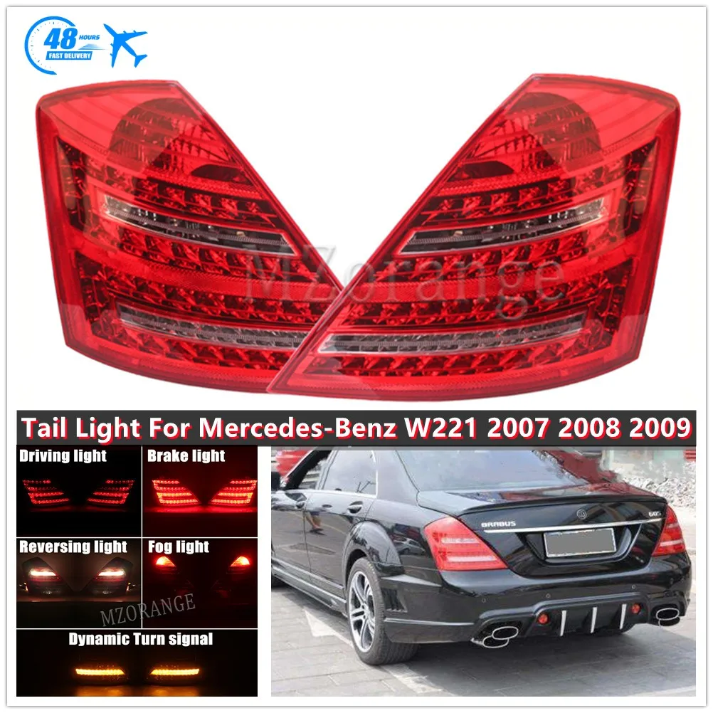 LED Tail Light For MercedesBenz W221 SClass 2007 2008 2009 Turn Signal Light Stop Warning