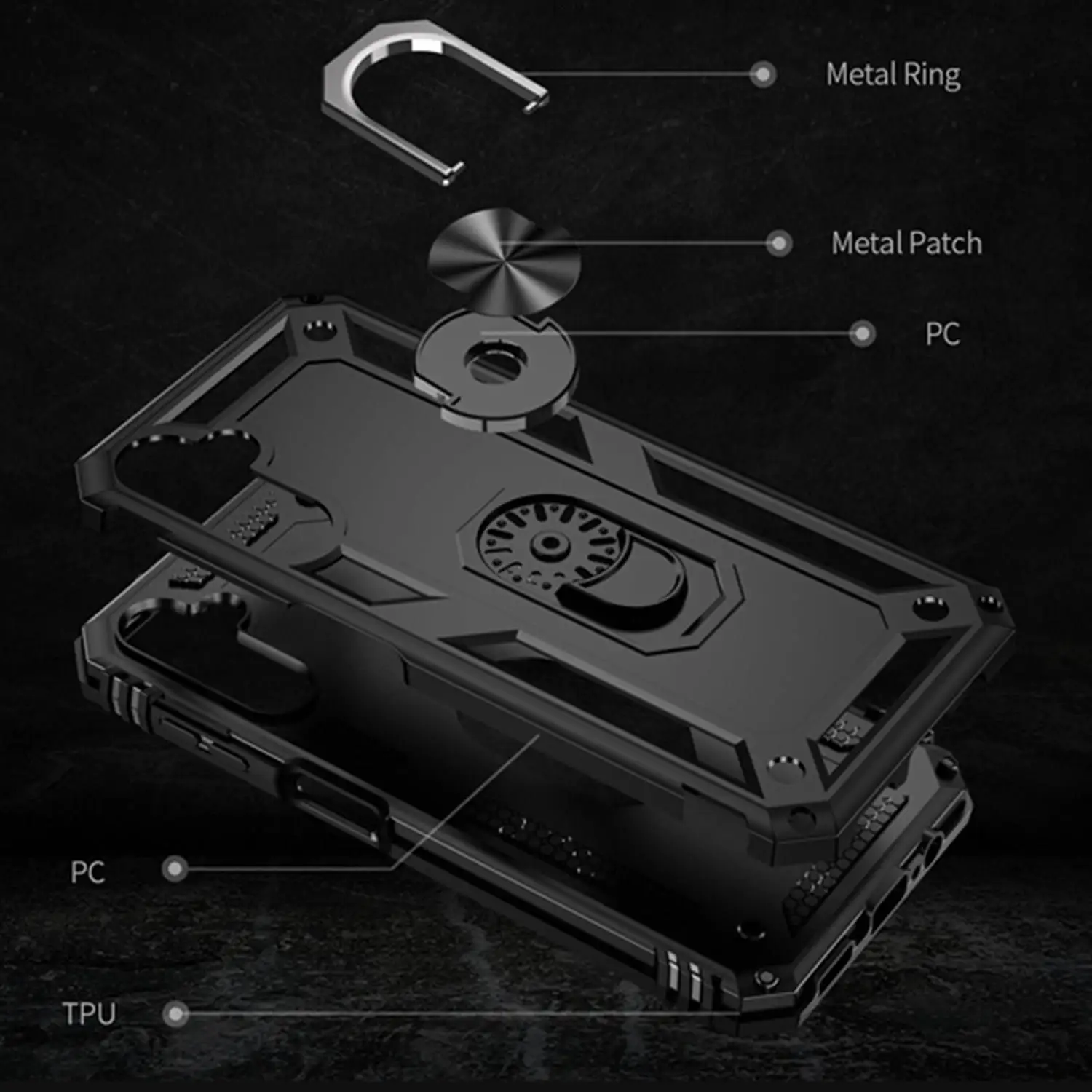 Para samsung galaxy a54 a14 a34 a04s a13 a23 a33 a53 a73 5g casos armadura macia à prova de choque caso silicone colisão duro pc_voghion.com