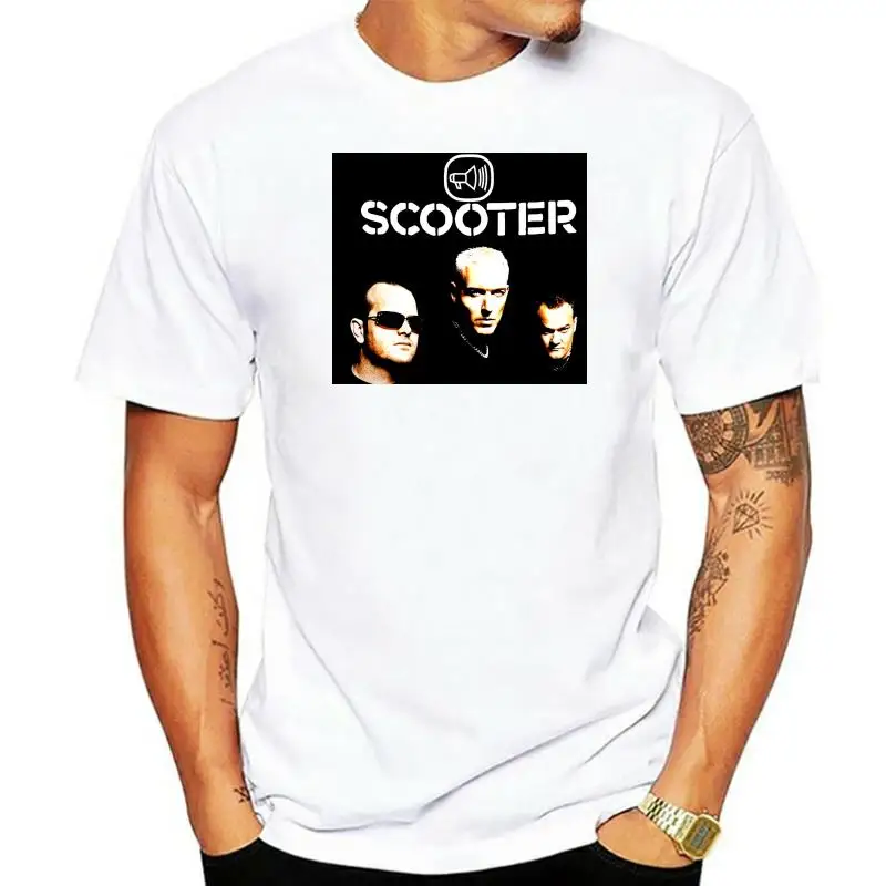 

Scooter Techno ,Hard Trance German Band Men Printed T-shirt Short Sleeve Hip Hop Tee T Shirt Top Tee Summer O-Neck Tops