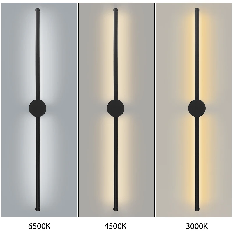 Modern Minimalist LED Linear Wall Lamp 80cm/100cm/120cm Long Strip Wall Lamp Bedroom Living Room Home Decor 3