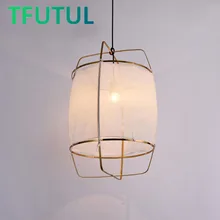 

Nordic Fabric Pendant Handmade Bamboo LED Hanging Lights Dining Room Restaurant Kitchen Coffee Room Loft Decoration Lightings