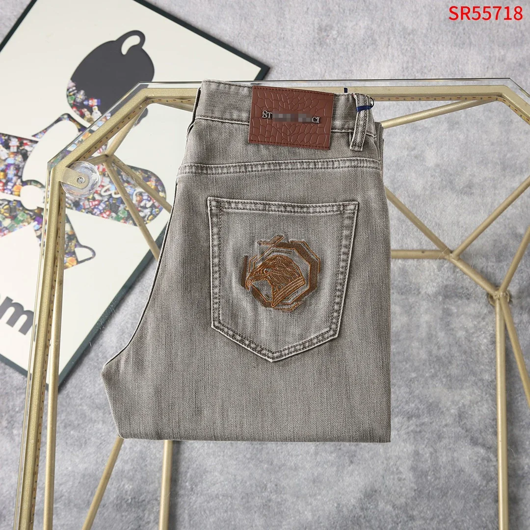BILLIONAIRE BLSK CPRT Jeans Thin Cotton Men 2025 Spring Summer new Fashion business comfortable outdoors Big size 29-42 Pants 4
